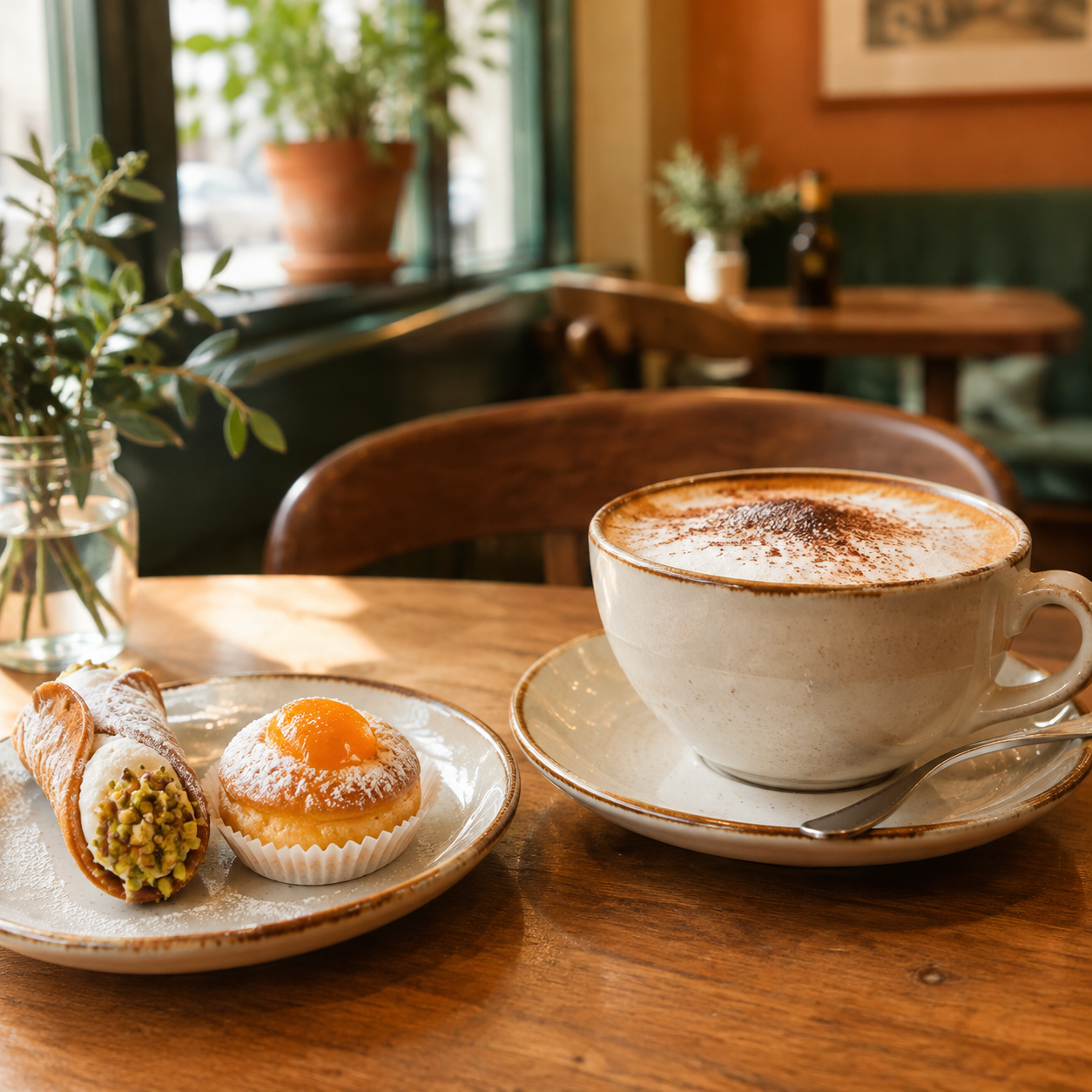 Coffee and pastries
